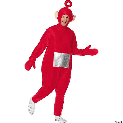 Adults Teletubbies™ Red Po Polyester Jumpsuit Costume