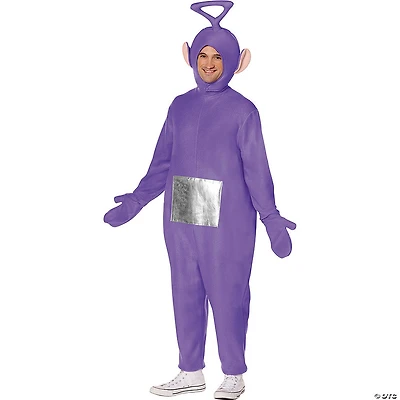 Adults Teletubbies™ Purple Tinky-Winky Polyester Jumpsuit Costume