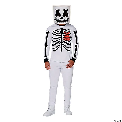 Adults Marshmello Black & White Mello Skeleton Costume