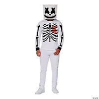 Adults Marshmello Black & White Mello Skeleton Costume