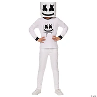 Kids Black & White Marshmello Halloween Costume
