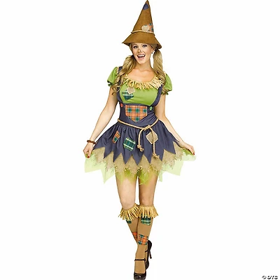 Women’s Multicolor Dress Scarecrow Costume