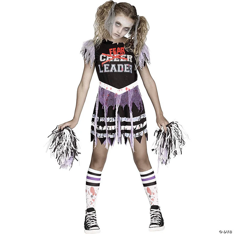 Girl’s Zombie Fearleader Cheer Costume