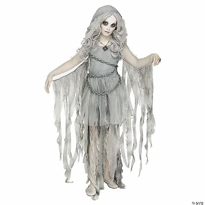 Girl’s Gray Dress Enchanted Ghost Costume