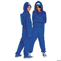 Kids Among Us™ Blue Imposter Hooded Jumpsuit Costume
