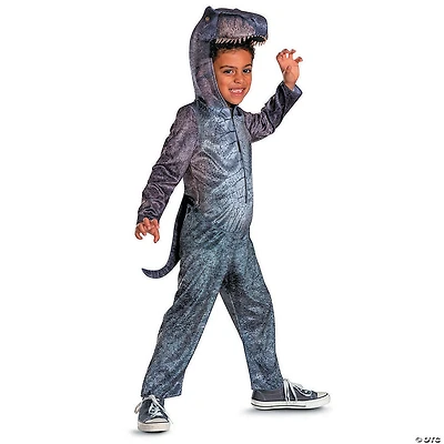 Kids Classic Jurassic World Rebirth™ T-Rex Hooded Jumpsuit Costume