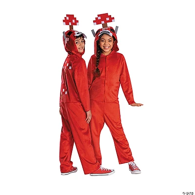 Kids Classic Minecraft™ Mooshroom Hooded Jumpsuit Costume