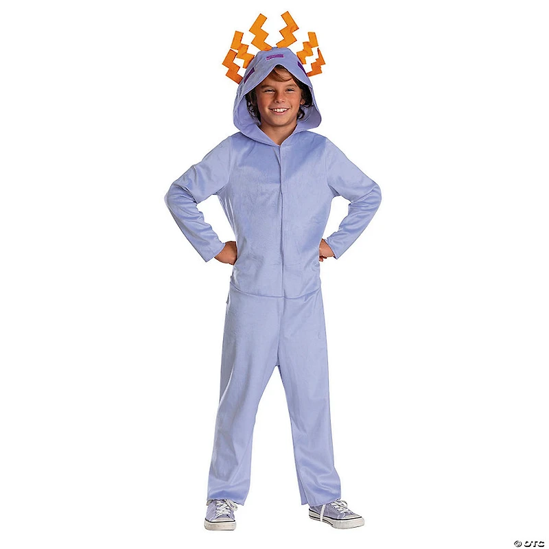 Kids Classic Minecraft™ Purple Axolotl Hooded Jumpsuit Costume