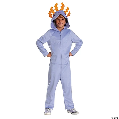Kids Classic Minecraft™ Purple Axolotl Hooded Jumpsuit Costume