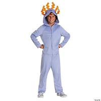Kids Classic Minecraft™ Purple Axolotl Hooded Jumpsuit Costume