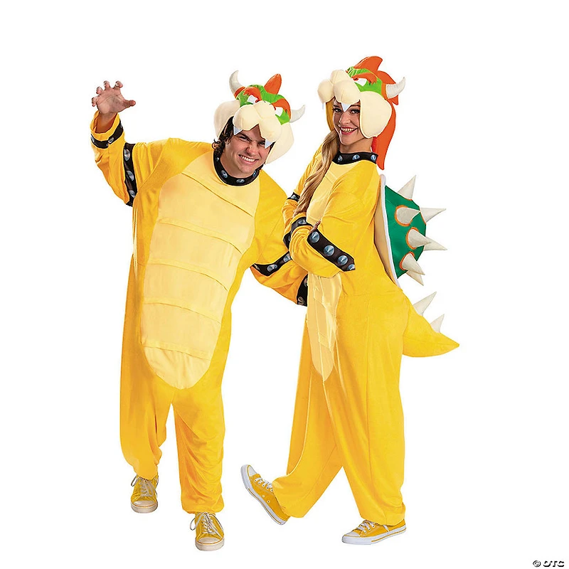 Adults Super Mario Bros.™ Bowser Hooded Jumpsuit Costume