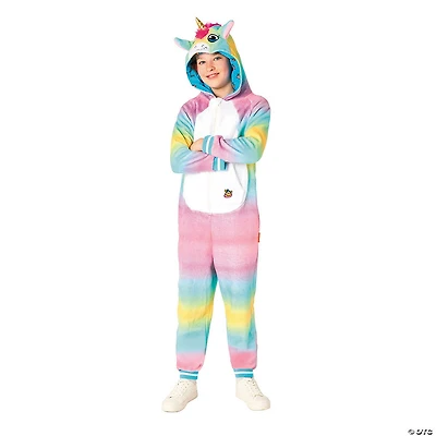 Kids Unicorn Hooded Onesie Costume
