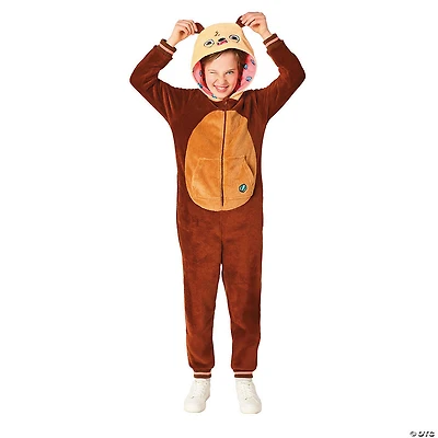 Kids Otter Hooded Onesie Costume