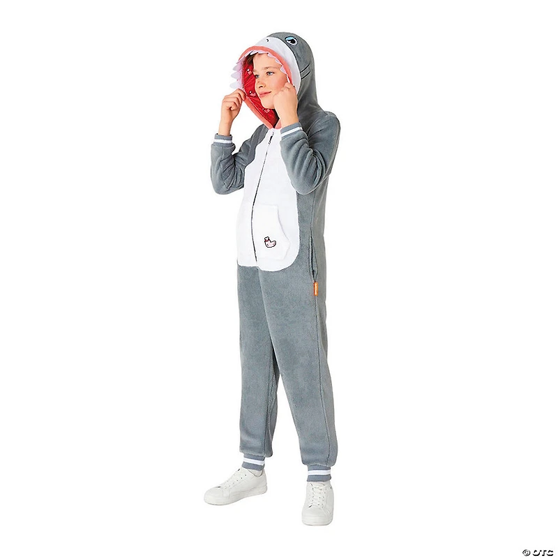 Kids Shark Hooded Onesie Costume