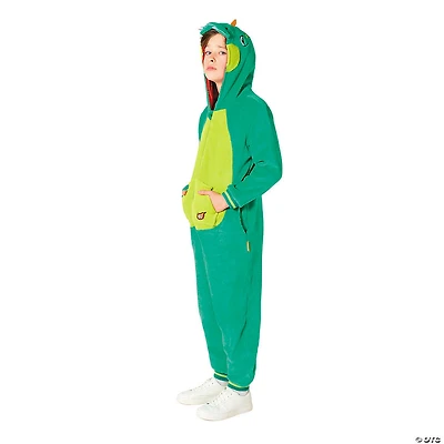 Kids Dinosaur Hooded Onesie Costume