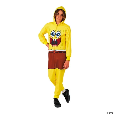 Kids SpongeBob SquarePants™ SpongeBob Hooded Onesie Costume