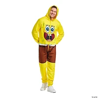 Adults SpongeBob SquarePants™ SpongeBob Hooded Onesie Costume