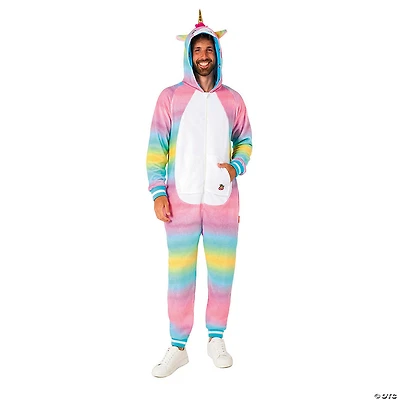 Adults Unicorn Hooded Onesie Costume