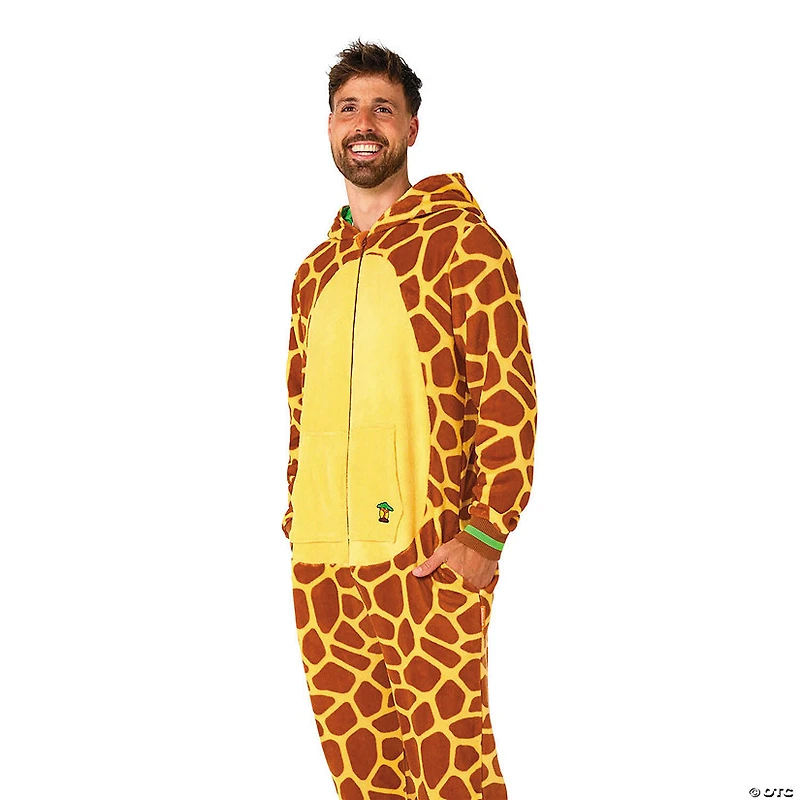Adults Giraffe Hooded Onesie Costume
