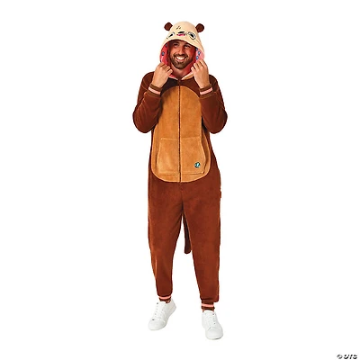 Adults Otter Hooded Onesie Costume