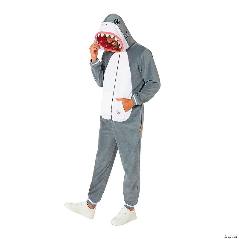Adults Shark Hooded Onesie Costume
