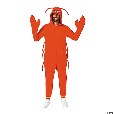 Adults Lobster Hooded Onesie Costume
