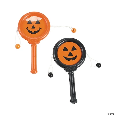 Mini Jack-O'-Lantern Noisemakers - 12 Pc.