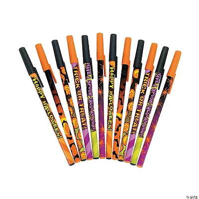 Bulk Halloween Print Stick Pen Assortment