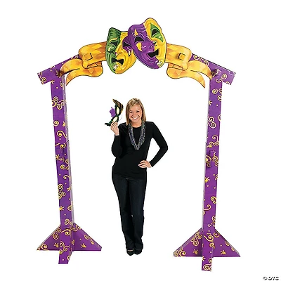 103" 3D Bourbon Street Mardi Gras Archway Cardboard Stand-Up