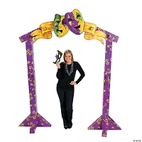 103" 3D Bourbon Street Mardi Gras Archway Cardboard Stand-Up