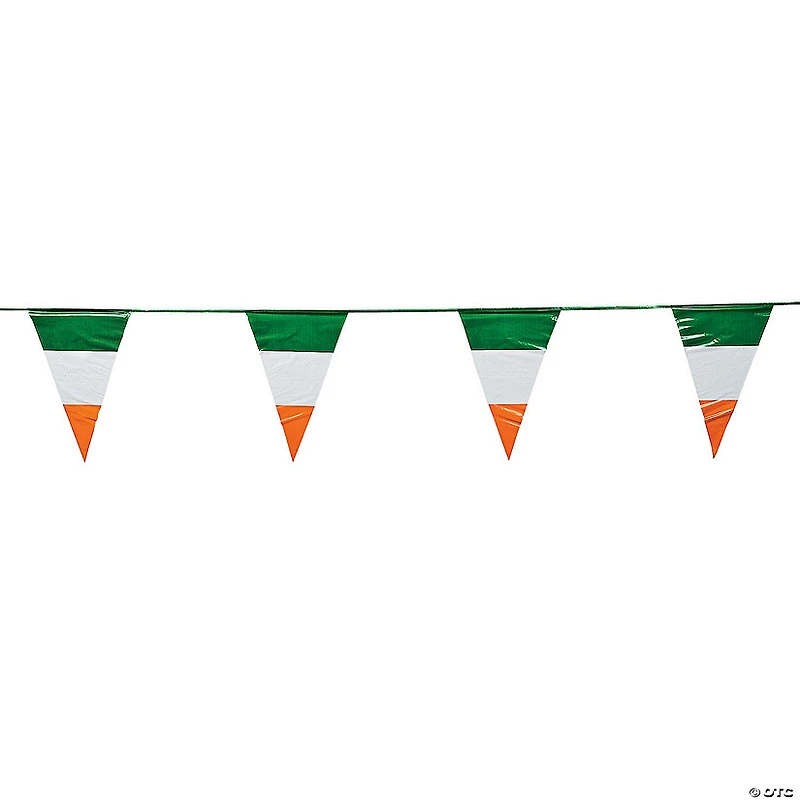 Irish Flag Plastic Pennant Banner