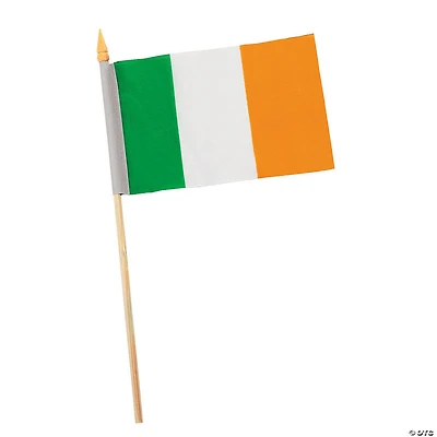 6" x 4" Small Cloth Irish Flags - 12 Pc.