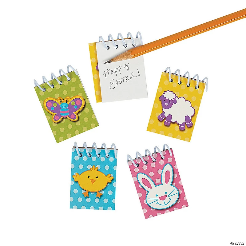 Bulk 48 Pc. Easter Mini Spiral Notepads