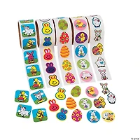 Bulk Easter Roll Sticker Assortment - 5 rolls - 500 Pc.