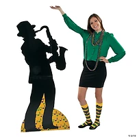 64" Jazz Musician Saxophone Player Cardboard Cutout Stand-Up