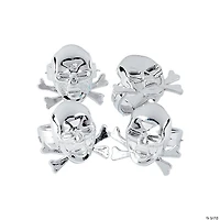 Bulk 48 Pc. Pirate Skull Plastic Rings