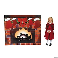 Fireplace Cardboard Stand-Up