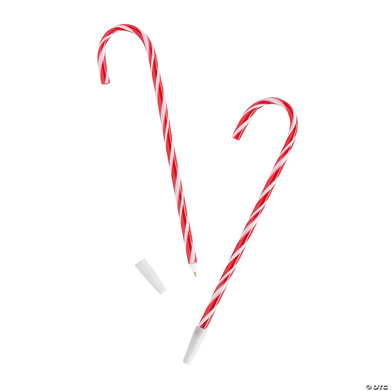 Candy Cane Pens - 12 Pc.