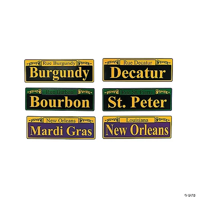 Mardi Gras Cutouts - 6 Pc.
