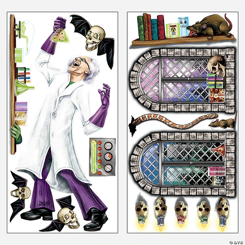 Design-A-Room Mad Scientist Backdrop Set - 2 Pc.