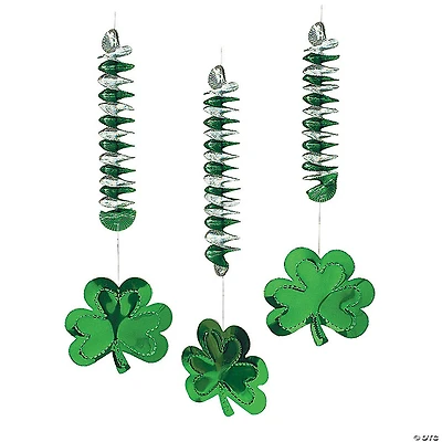 30" St. Patrick's Day Shamrock Hanging Swirls  - 12 Pc.