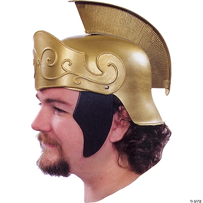 Adults Gold Roman Helmet with Gold Crest