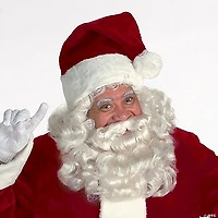 Adults Deluxe Burgundy Santa Hat