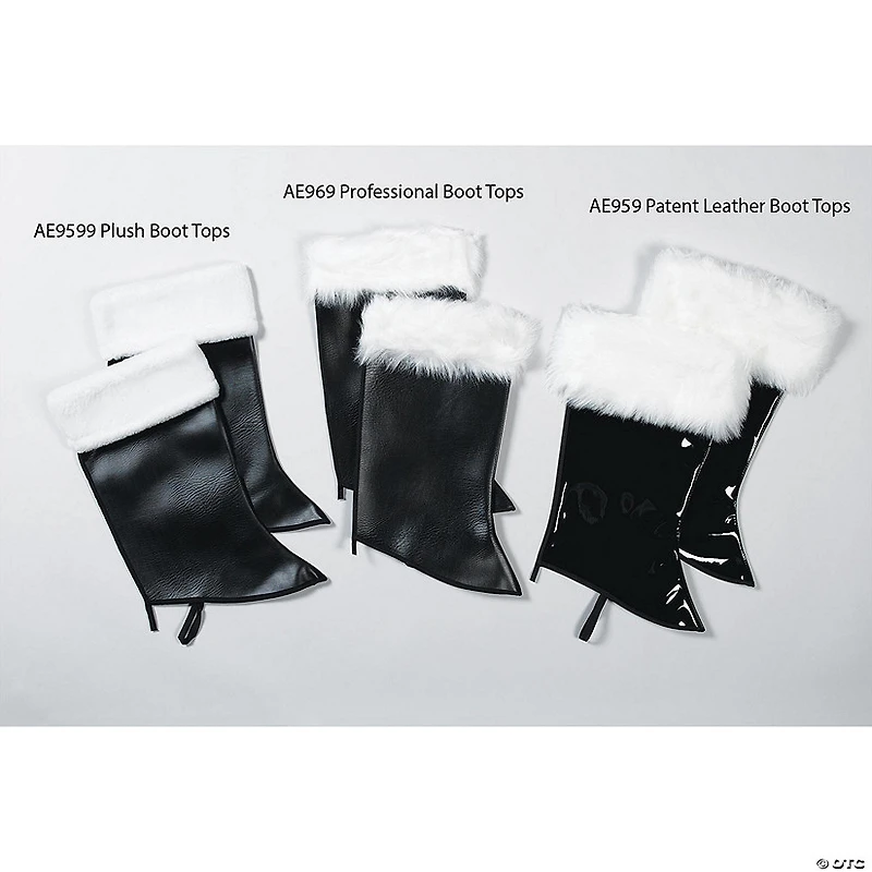 Patent Leather Santa Claus Boot Tops