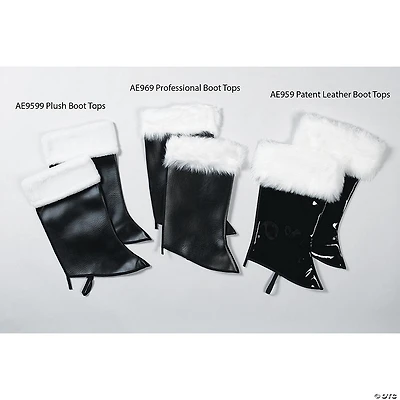 Patent Leather Santa Claus Boot Tops