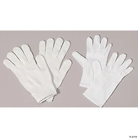 White Cotton Santa Gloves