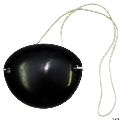 2" x 1 1/2" Black Plastic Pirate Costume Eyepatch