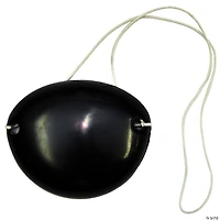 2" x 1 1/2" Black Plastic Pirate Costume Eyepatch