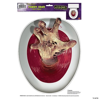 Peel-N-Place Zombie Hand Toilet Topper