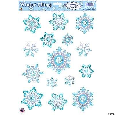 Crystal Snowflake Window Clings